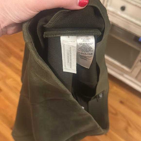 LOFT Faux Suede Ankle Pants - Picture 8 of 9